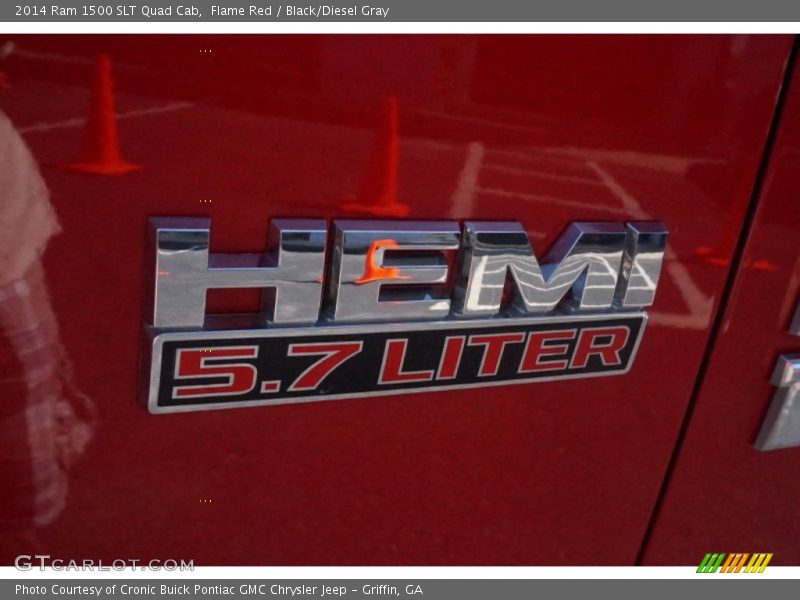 Flame Red / Black/Diesel Gray 2014 Ram 1500 SLT Quad Cab
