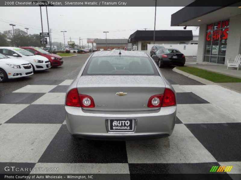 Silverstone Metallic / Titanium Gray 2008 Chevrolet Malibu LT Sedan