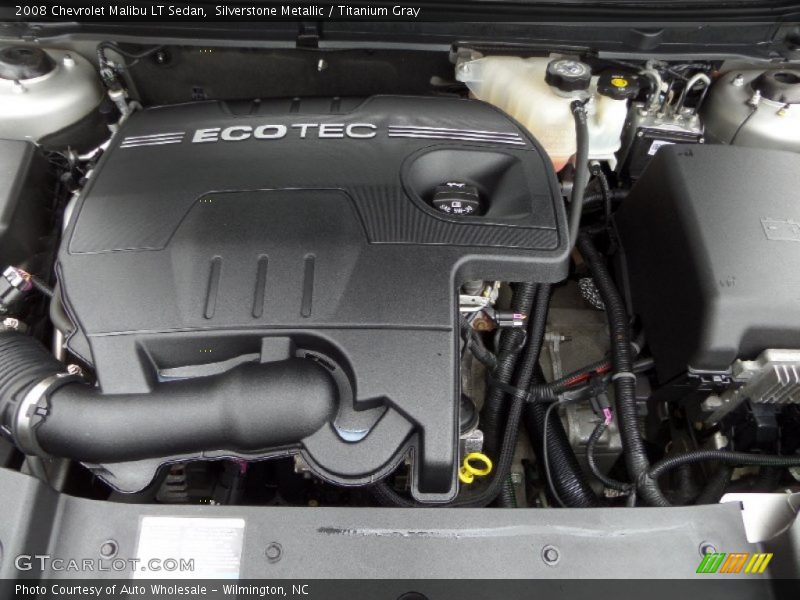 Silverstone Metallic / Titanium Gray 2008 Chevrolet Malibu LT Sedan