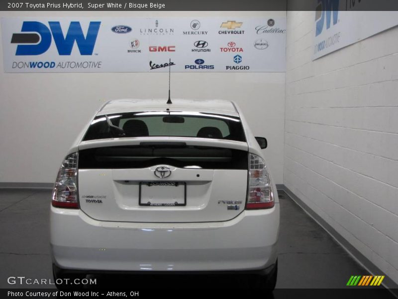 Super White / Bisque Beige 2007 Toyota Prius Hybrid