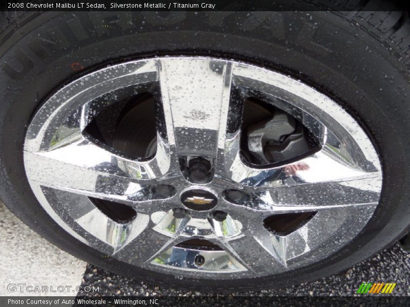 Silverstone Metallic / Titanium Gray 2008 Chevrolet Malibu LT Sedan