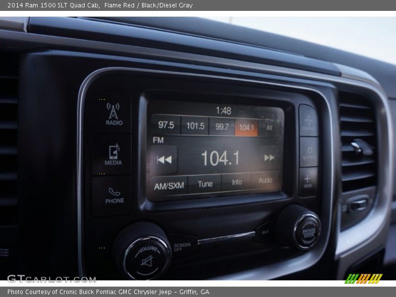 Flame Red / Black/Diesel Gray 2014 Ram 1500 SLT Quad Cab