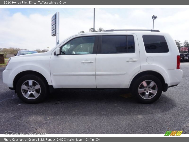Taffeta White / Gray 2010 Honda Pilot EX-L