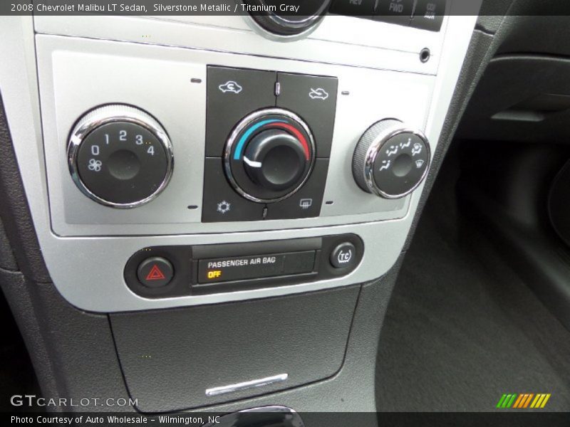 Silverstone Metallic / Titanium Gray 2008 Chevrolet Malibu LT Sedan