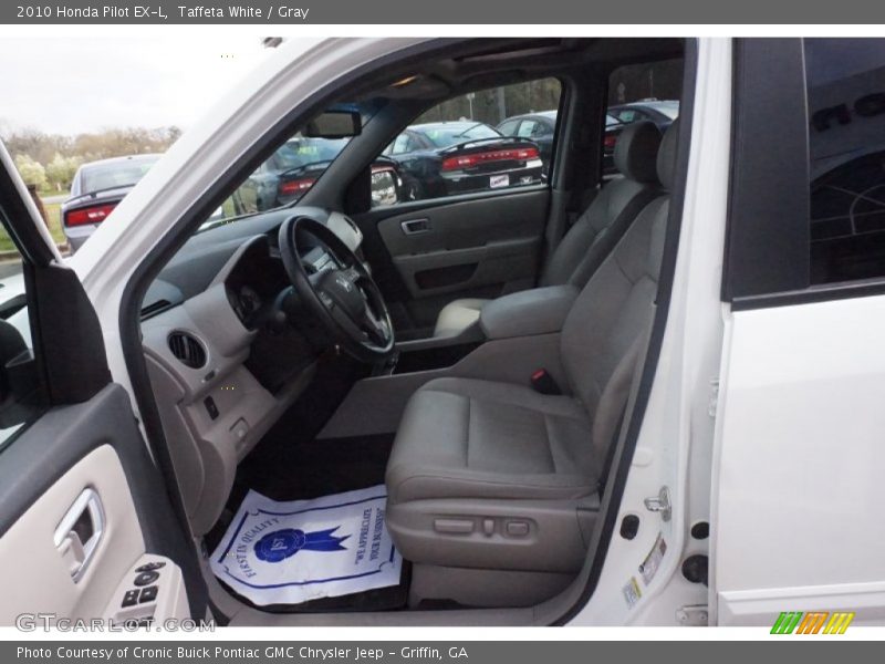 Taffeta White / Gray 2010 Honda Pilot EX-L
