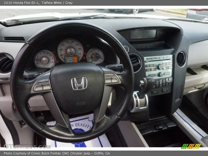 Taffeta White / Gray 2010 Honda Pilot EX-L