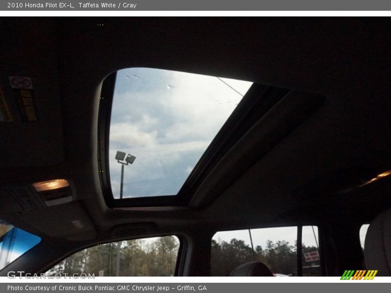 Taffeta White / Gray 2010 Honda Pilot EX-L