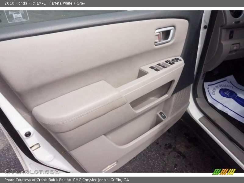 Taffeta White / Gray 2010 Honda Pilot EX-L