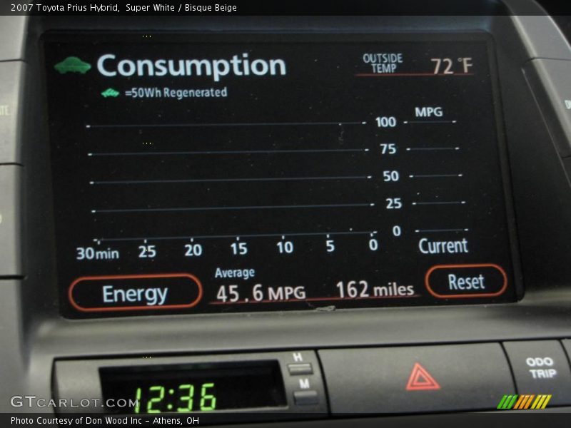 Super White / Bisque Beige 2007 Toyota Prius Hybrid