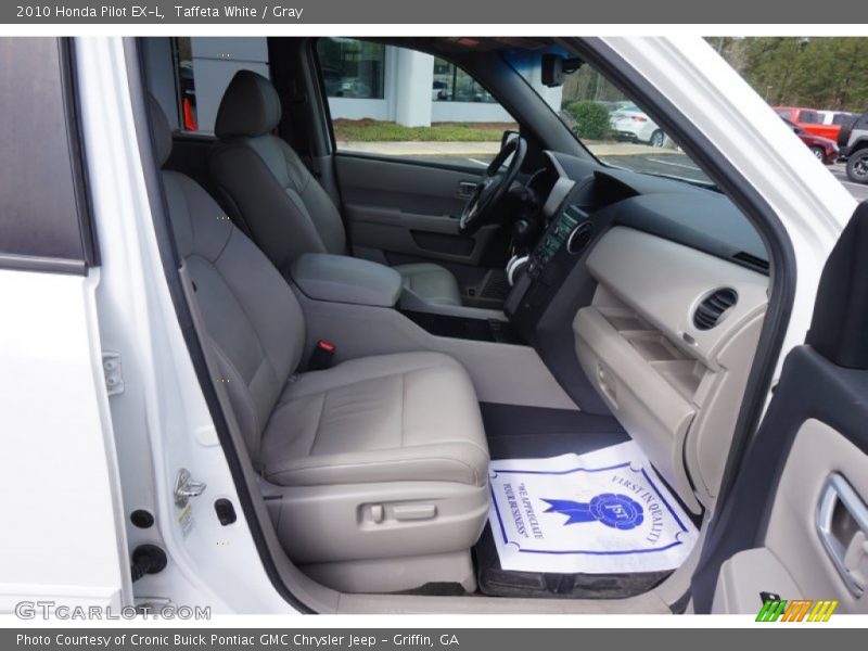 Taffeta White / Gray 2010 Honda Pilot EX-L