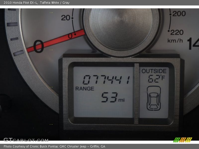 Taffeta White / Gray 2010 Honda Pilot EX-L