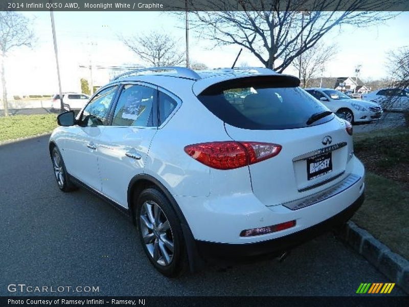 Moonlight White / Graphite 2014 Infiniti QX50 AWD