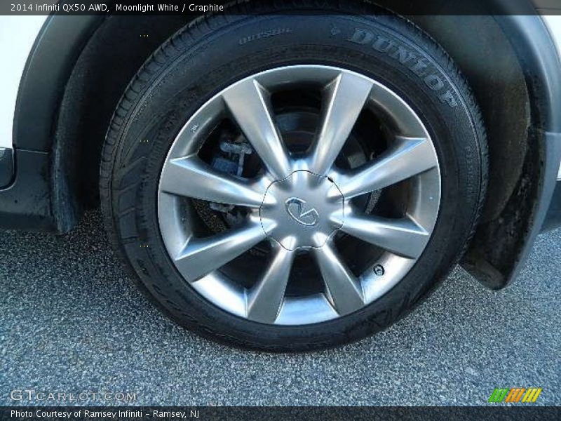 Moonlight White / Graphite 2014 Infiniti QX50 AWD