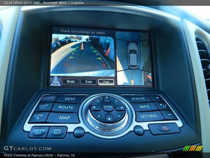 Moonlight White / Graphite 2014 Infiniti QX50 AWD