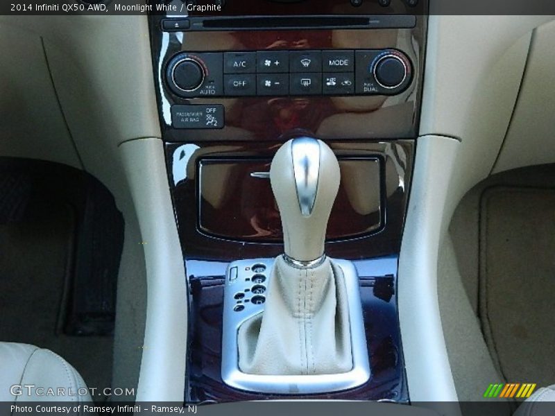 Moonlight White / Graphite 2014 Infiniti QX50 AWD
