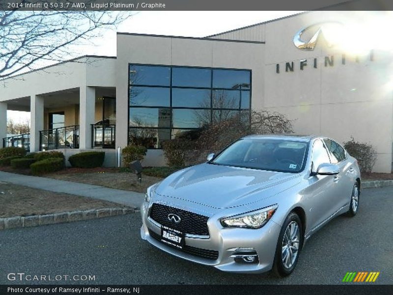 Liquid Platinum / Graphite 2014 Infiniti Q 50 3.7 AWD
