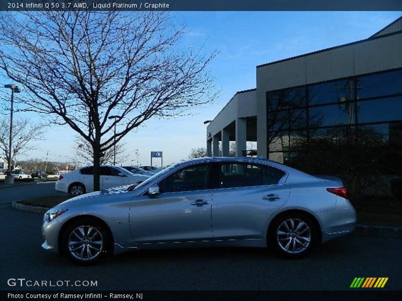 Liquid Platinum / Graphite 2014 Infiniti Q 50 3.7 AWD