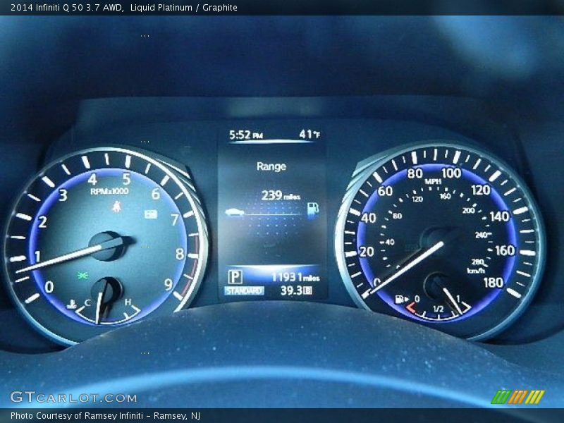 Liquid Platinum / Graphite 2014 Infiniti Q 50 3.7 AWD