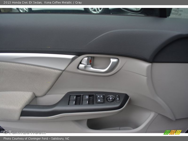 Kona Coffee Metallic / Gray 2013 Honda Civic EX Sedan