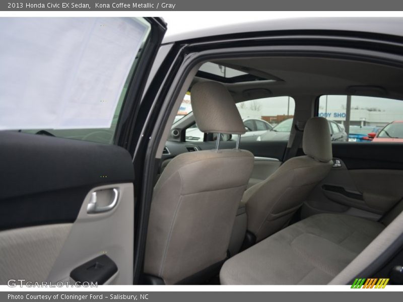 Kona Coffee Metallic / Gray 2013 Honda Civic EX Sedan
