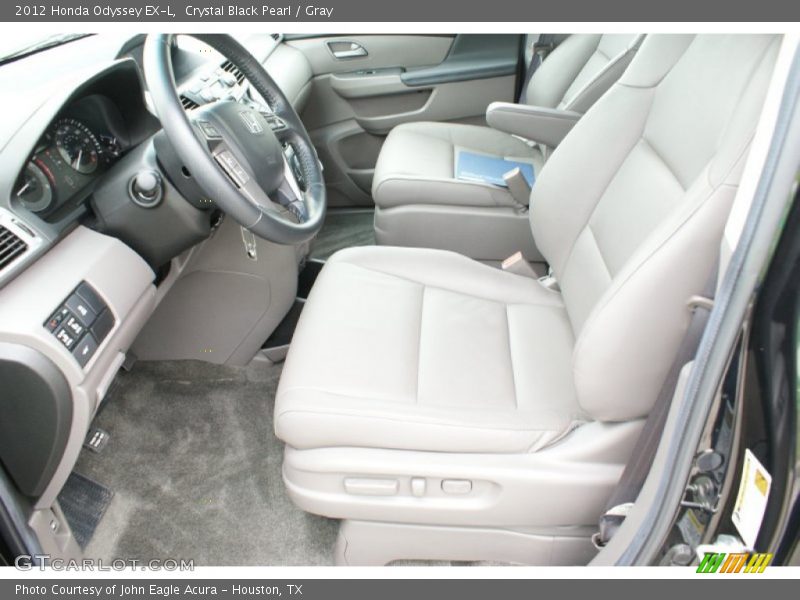 Crystal Black Pearl / Gray 2012 Honda Odyssey EX-L