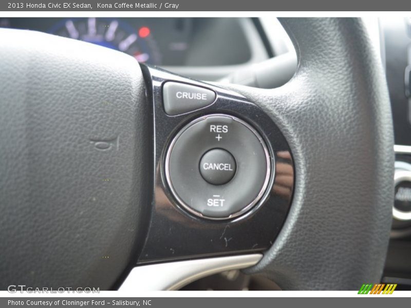 Kona Coffee Metallic / Gray 2013 Honda Civic EX Sedan