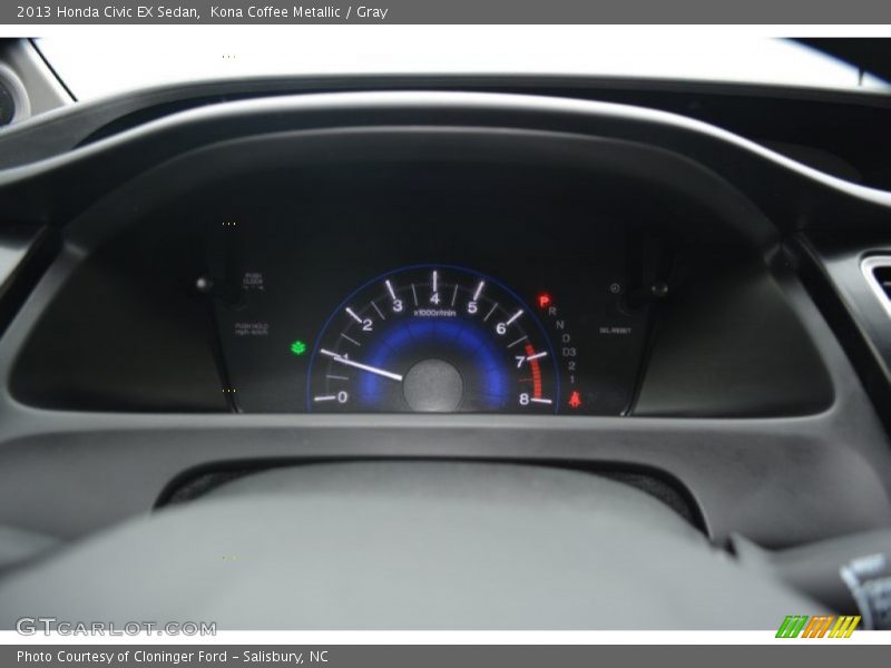 Kona Coffee Metallic / Gray 2013 Honda Civic EX Sedan