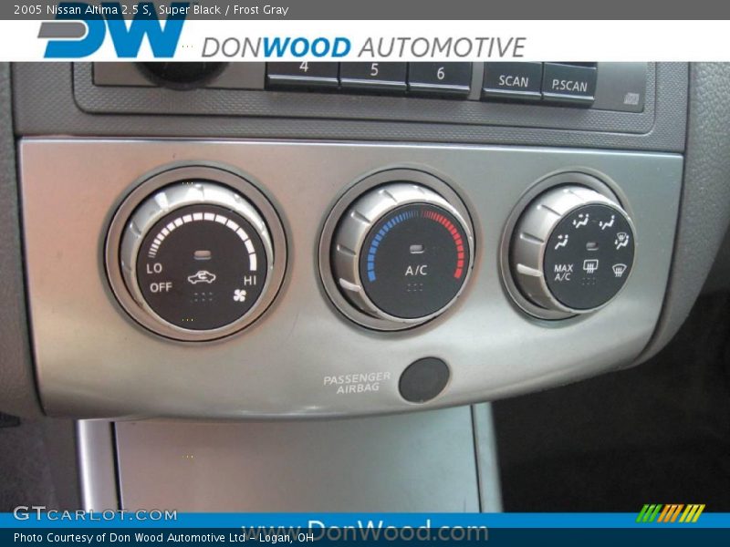 Super Black / Frost Gray 2005 Nissan Altima 2.5 S