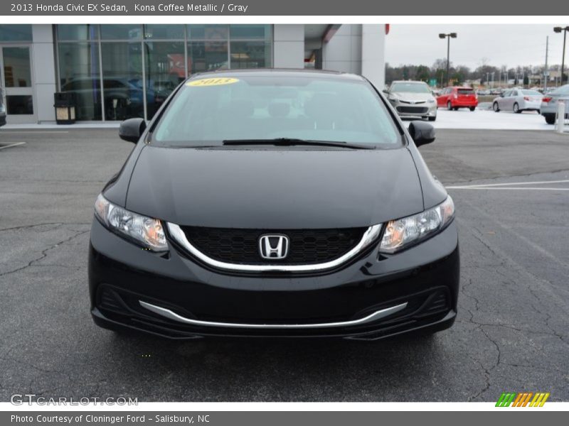 Kona Coffee Metallic / Gray 2013 Honda Civic EX Sedan