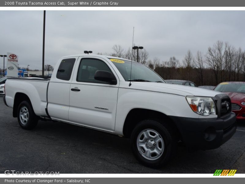 Super White / Graphite Gray 2008 Toyota Tacoma Access Cab