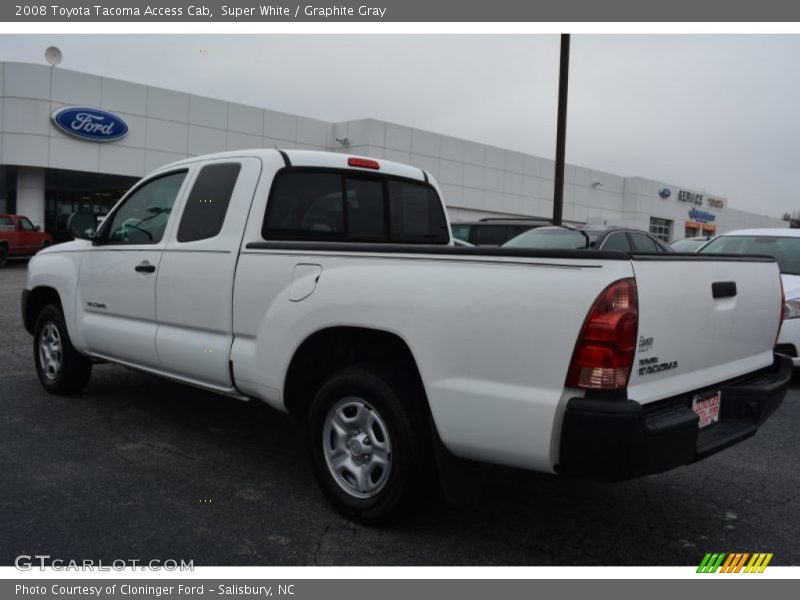Super White / Graphite Gray 2008 Toyota Tacoma Access Cab