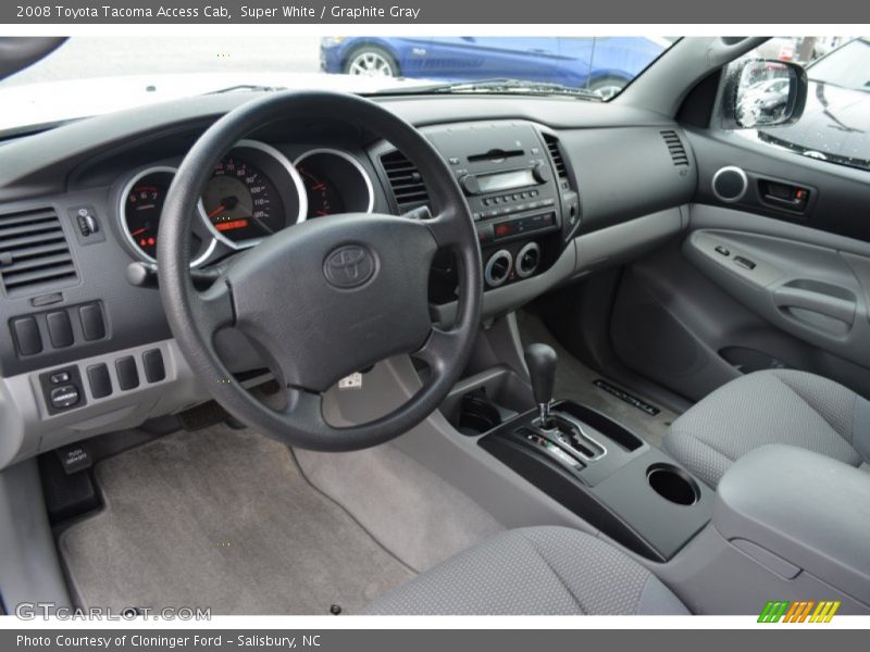 Super White / Graphite Gray 2008 Toyota Tacoma Access Cab