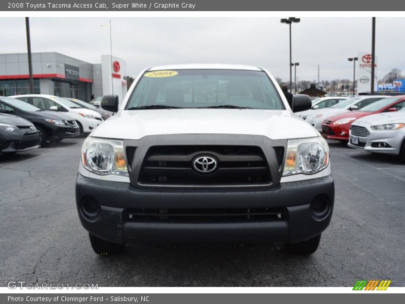 Super White / Graphite Gray 2008 Toyota Tacoma Access Cab