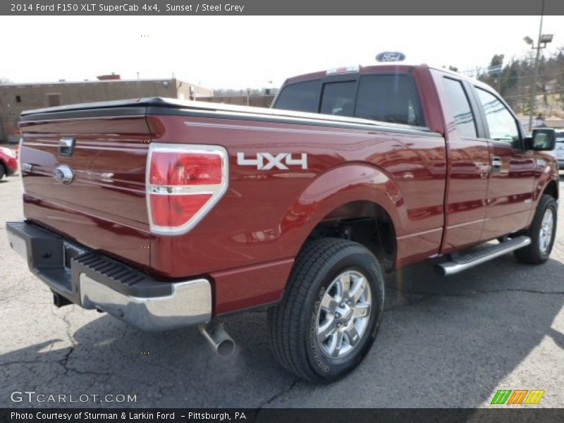 Sunset / Steel Grey 2014 Ford F150 XLT SuperCab 4x4