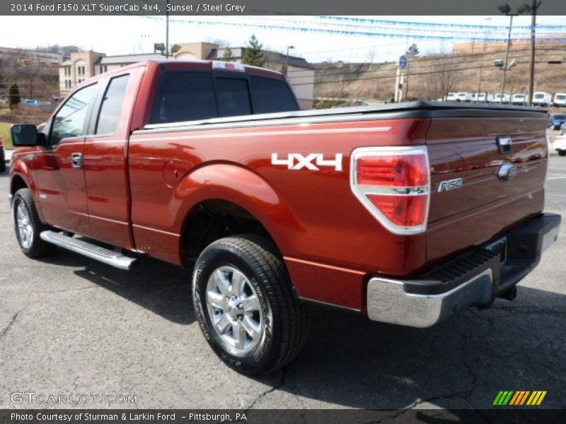 Sunset / Steel Grey 2014 Ford F150 XLT SuperCab 4x4