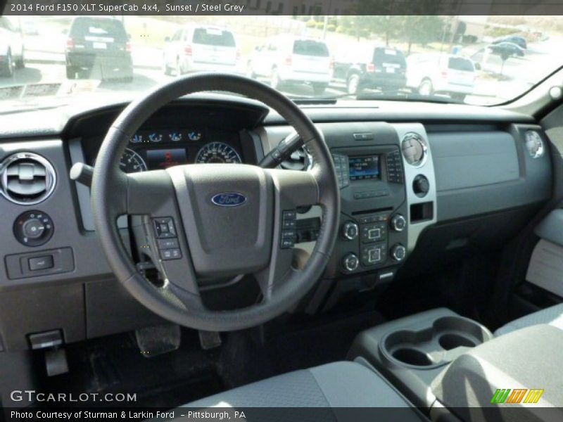 Sunset / Steel Grey 2014 Ford F150 XLT SuperCab 4x4