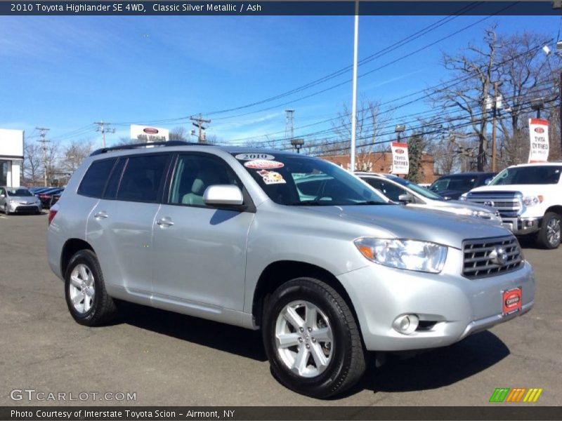 Classic Silver Metallic / Ash 2010 Toyota Highlander SE 4WD