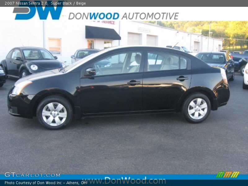Super Black / Beige 2007 Nissan Sentra 2.0