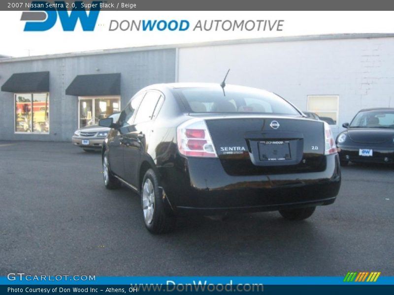 Super Black / Beige 2007 Nissan Sentra 2.0