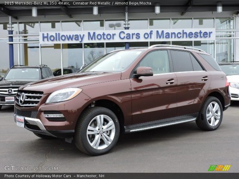 Cinnabar Red Metallic / Almond Beige/Mocha 2015 Mercedes-Benz ML 350 4Matic