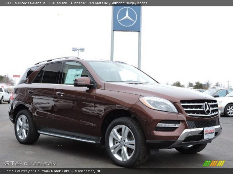 Cinnabar Red Metallic / Almond Beige/Mocha 2015 Mercedes-Benz ML 350 4Matic