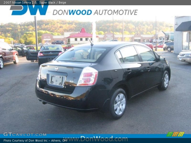 Super Black / Beige 2007 Nissan Sentra 2.0