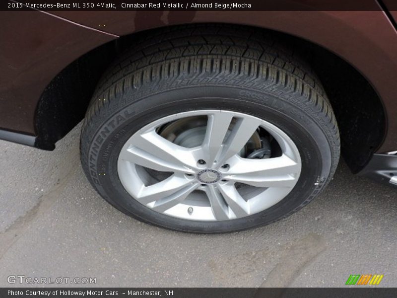 Cinnabar Red Metallic / Almond Beige/Mocha 2015 Mercedes-Benz ML 350 4Matic