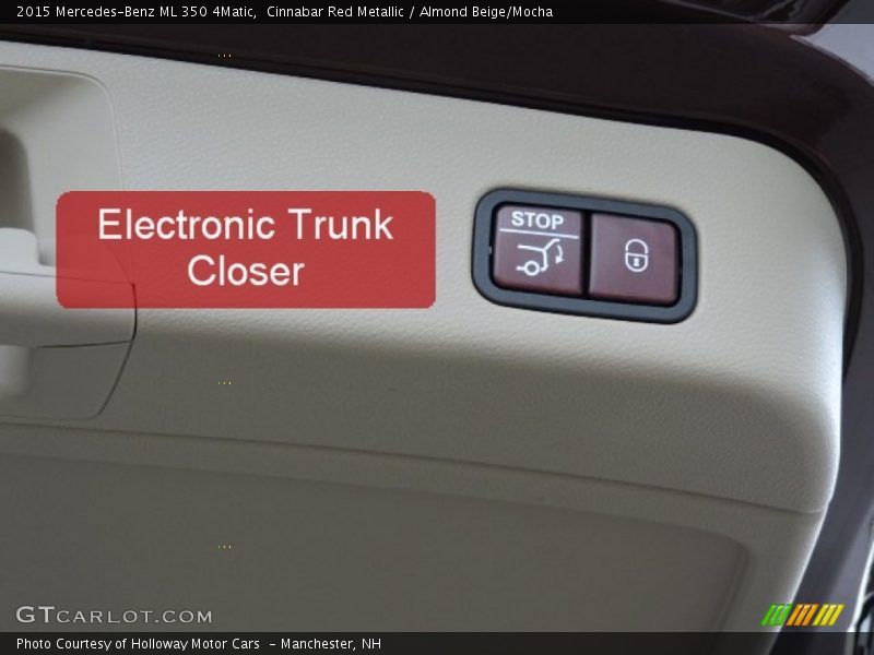 Cinnabar Red Metallic / Almond Beige/Mocha 2015 Mercedes-Benz ML 350 4Matic