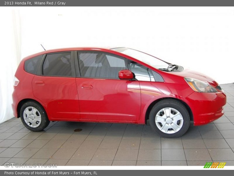 Milano Red / Gray 2013 Honda Fit