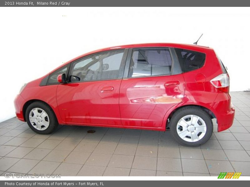 Milano Red / Gray 2013 Honda Fit