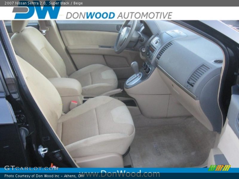 Super Black / Beige 2007 Nissan Sentra 2.0