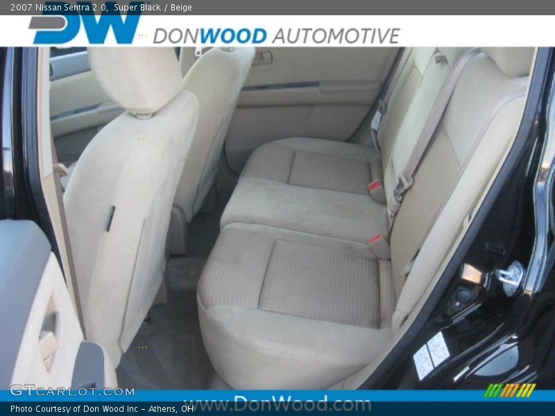 Super Black / Beige 2007 Nissan Sentra 2.0