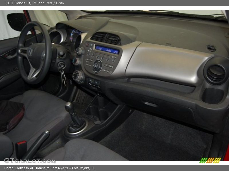 Milano Red / Gray 2013 Honda Fit