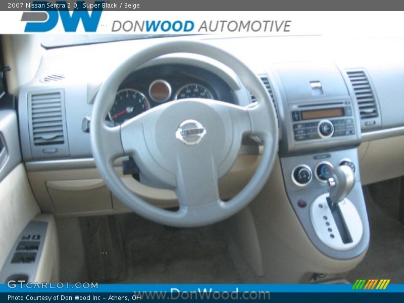 Super Black / Beige 2007 Nissan Sentra 2.0